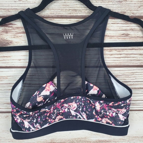 Wicked Weasel Womens Large Sexy 717 Electra Pink Print & Black Sports Bra    #77 - Picture 6 of 10